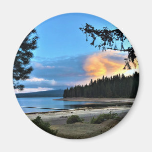 Sunset at Crescent Lake, Oregon Magneet