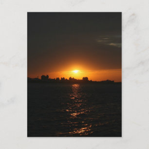 Sunset at Danshui, Taipei County, Taiwan Briefkaart