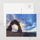 Sunset at Delicate Arch Briefkaart (Voorkant / Achterkant)