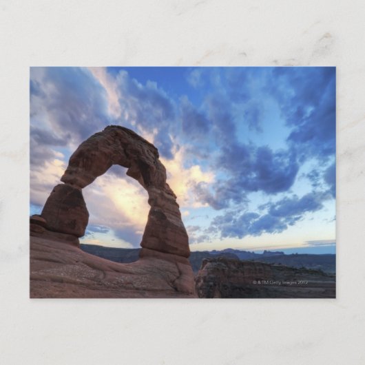Sunset at Delicate Arch Briefkaart (Voorkant)