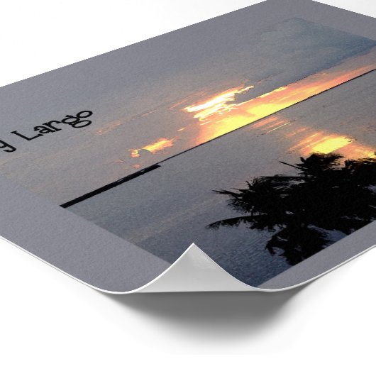 Sunset at Key Largo Poster (Hoek)