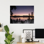 Sunset at Lake Tahoe Poster (Thuiskantoor)