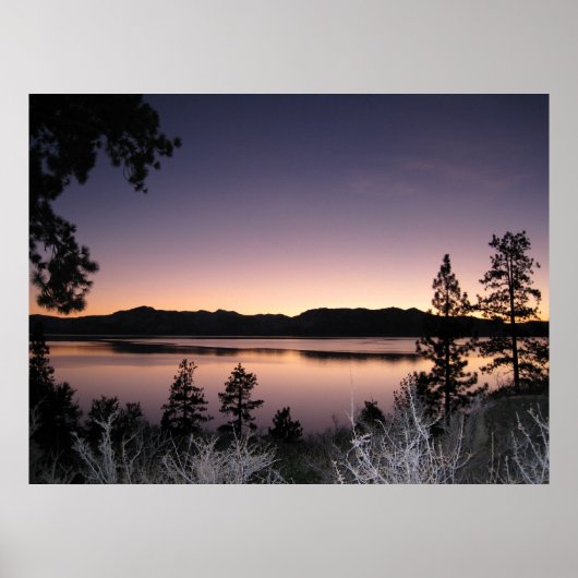 Sunset at Lake Tahoe Poster (Voorkant)