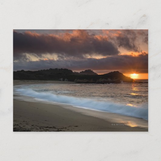 Sunset at Monastery Beach, Carmel, California, Briefkaart (Voorkant)