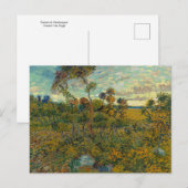 Sunset at Montmajour, Vincent Van Gogh Briefkaart (Voorkant / Achterkant)