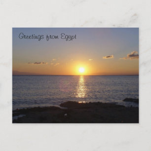 Sunset at Moon Beach - Egypt Briefkaart