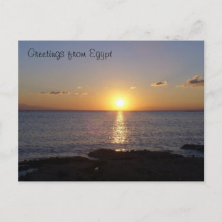 Sunset at Moon Beach - Egypt Briefkaart