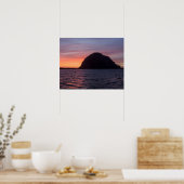 Sunset at Morro Rock poster (Keuken)