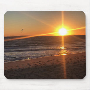 Sunset at Newport Beach, Californië Muismat