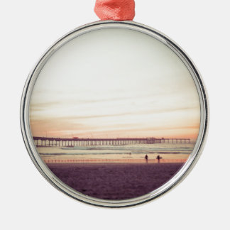Sunset at Ocean Beach, Californië Metalen Ornament