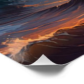 sunset at ocean wall art perfect poster (Hoek)
