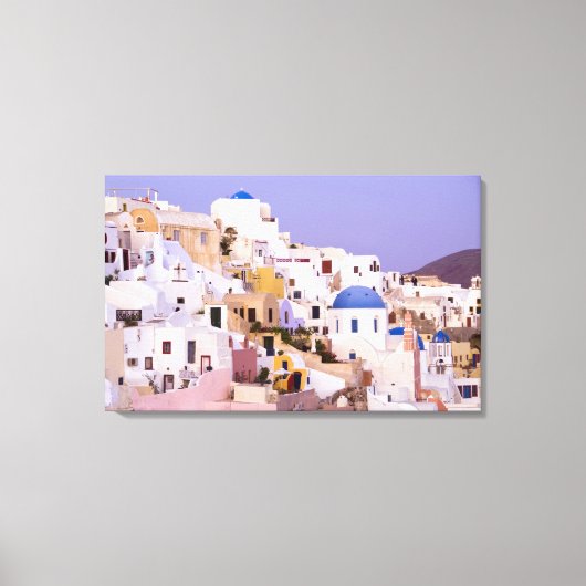 Sunset at Oil, Santorini 2 Canvas Afdruk (Voorkant)