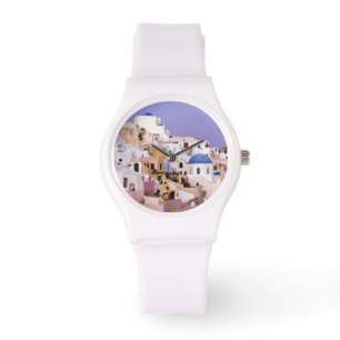 Sunset at Oil, Santorini 2 Horloge