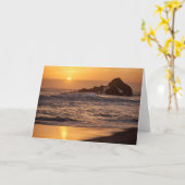Sunset at Pfeiffer Beach Kaart (Gele Bloem)