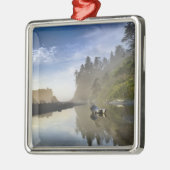 Sunset at Ruby Beach, Olympisch Nationaal Park Metalen Ornament (Links)