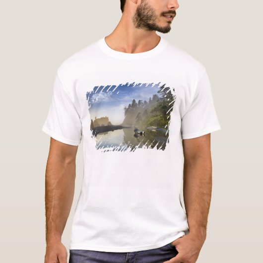 Sunset at Ruby Beach, Olympisch Nationaal Park T-shirt (Voorkant)