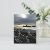 Sunset at Ruby Beach Olympisch Park Briefkaart (Staand voorkant)