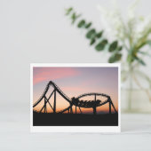 Sunset at Six Flags Magic Mountain Briefkaart (Staand voorkant)
