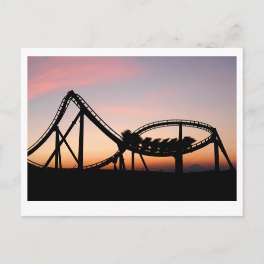 Sunset at Six Flags Magic Mountain Briefkaart (Voorkant)