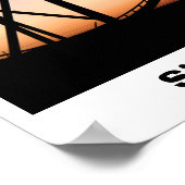 Sunset at Six Flags Magic Mountain Poster (Hoek)