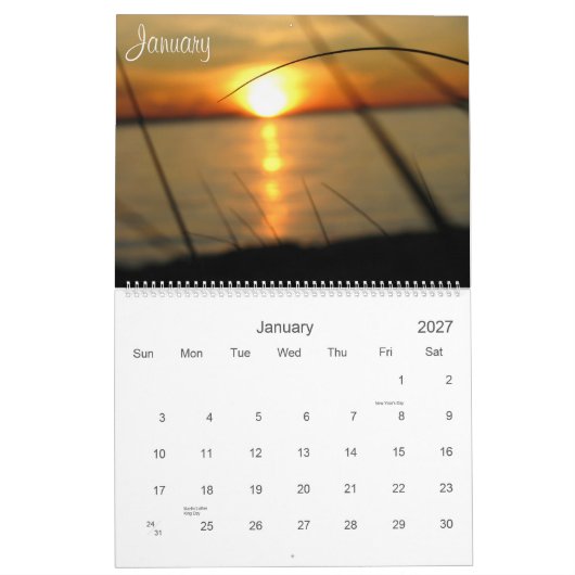 Sunset at the Beach 2010 Kalender (Jan 2027)