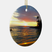 Sunset at the Beach Keramisch Ornament (Rechts)