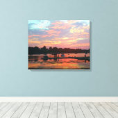 Sunset at the Cove Canvas Afdruk (Insitu (Houten vloer))