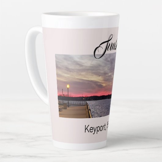 Sunset at the Pier Keyport NJ Latte Mok (Linkerhoek)