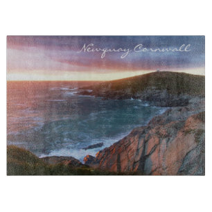 Sunset at Towan Head Newquay Cornwall England Snijplank