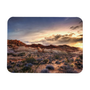 Sunset at Valley of Fire State Park   Nevada, Vere Magneet