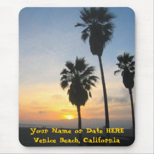 Sunset at Venice Beach California Muismat