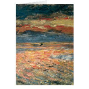Sunset at Zee by Pierre Renoir, Kunst