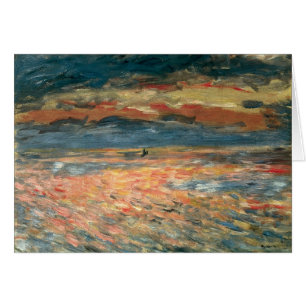 Sunset at Zee by Pierre Renoir,  Kunst