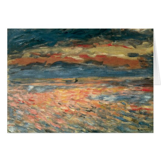 Sunset at Zee by Pierre Renoir,  Kunst (Voorkant Horizontaal)
