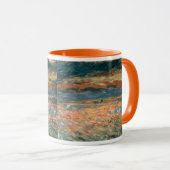 Sunset at Zee by Pierre Renoir, Kunst Mok (Voorkant rechts)