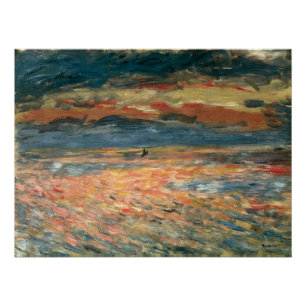Sunset at Zee by Pierre Renoir,  Kunst Perfect Poster