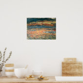 Sunset at Zee by Pierre Renoir,  Kunst Poster (Keuken)