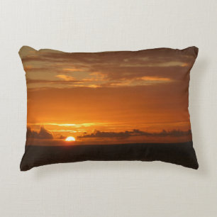 Sunset at Zee I Tropical Colorful Seascape Decoratief Kussen