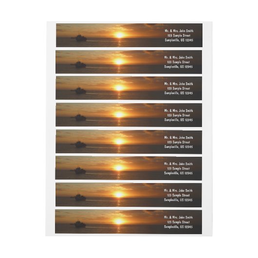 Sunset at Zee II Tropical Seascape (Vel)