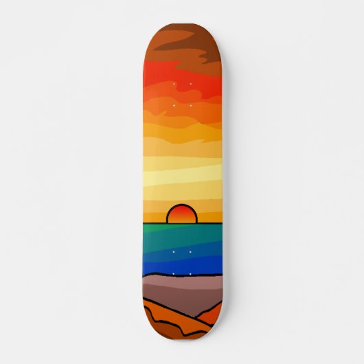 Sunset at Zee Skateboard (Voorkant)