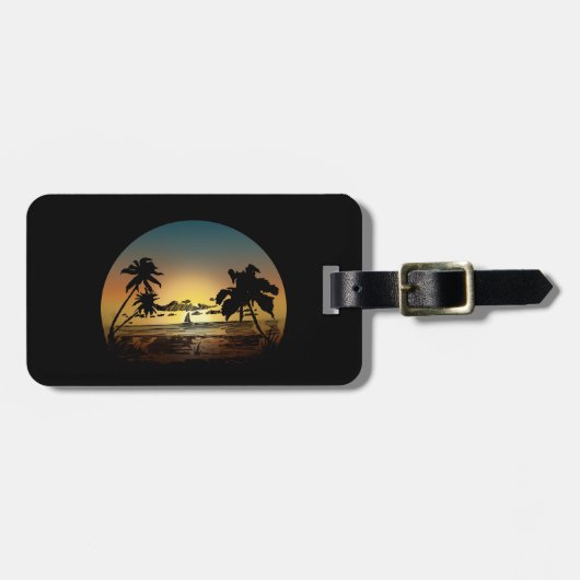 Sunset Bagagelabel (Voorkant horizontaal)