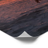 Sunset Ballet op de strand Poster (Hoek)