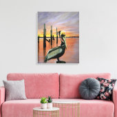 Sunset Bay Canvas Afdruk (Insitu (Woonkamer))