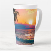 Sunset Beach Aventure Personnalisée Dans Une Mug (Angle droit)