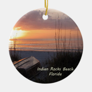 Sunset Beach Boat Indische Rocks Beach Florida Keramisch Ornament