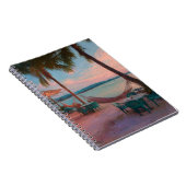 Sunset Beach Café Hammock Vibes Art Carnet (Côté Droit)