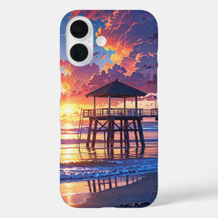 Sunset Beach Calm iPhone 16 Hoesje