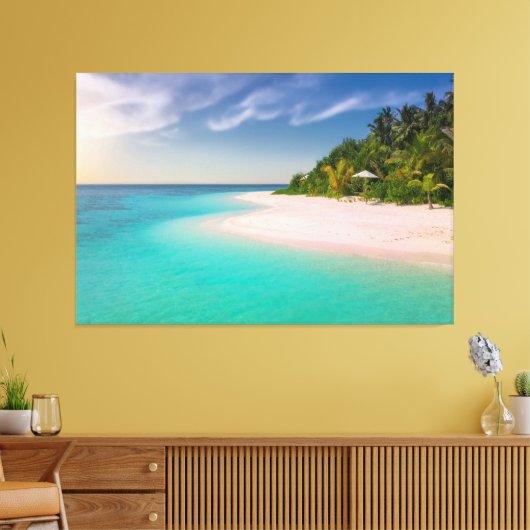 Sunset Beach Canvas Afbeelding 10 (Insitu (Woonkamer))