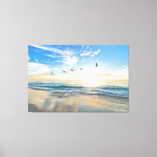 Sunset Beach Canvas Afbeelding 15 (Voorkant)