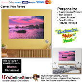 Sunset Beach Canvas Afbeelding 16